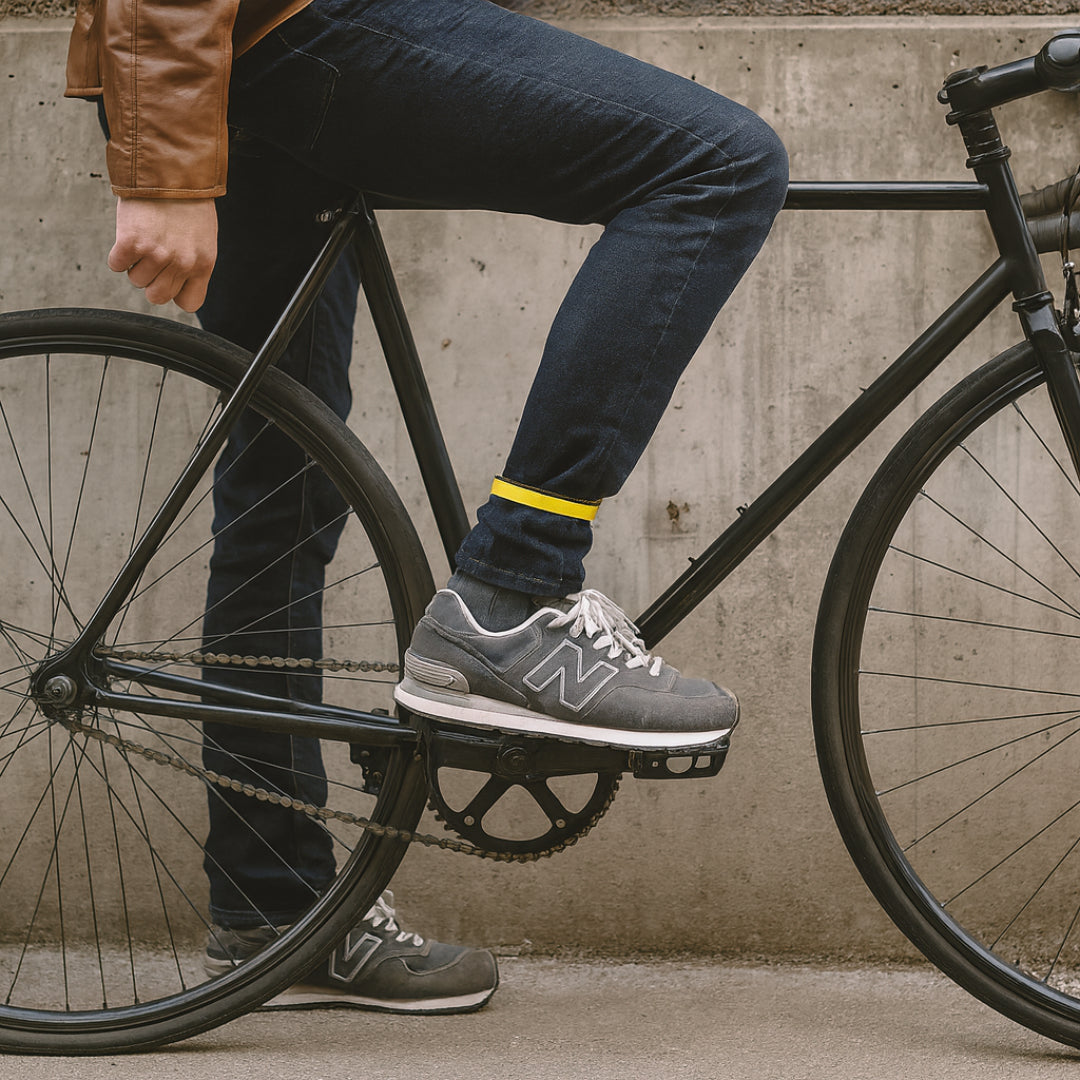 2 X Reflective Trouser Clips Safety Strips Cycling Hi-Viz Bike High Visibility