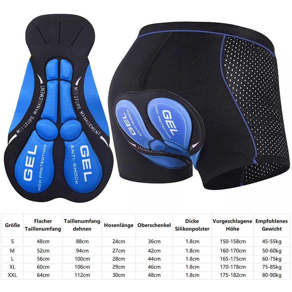 5D Padded Men Women Bicycle Cycling Bike Shorts Underwear Soft Pants UK
