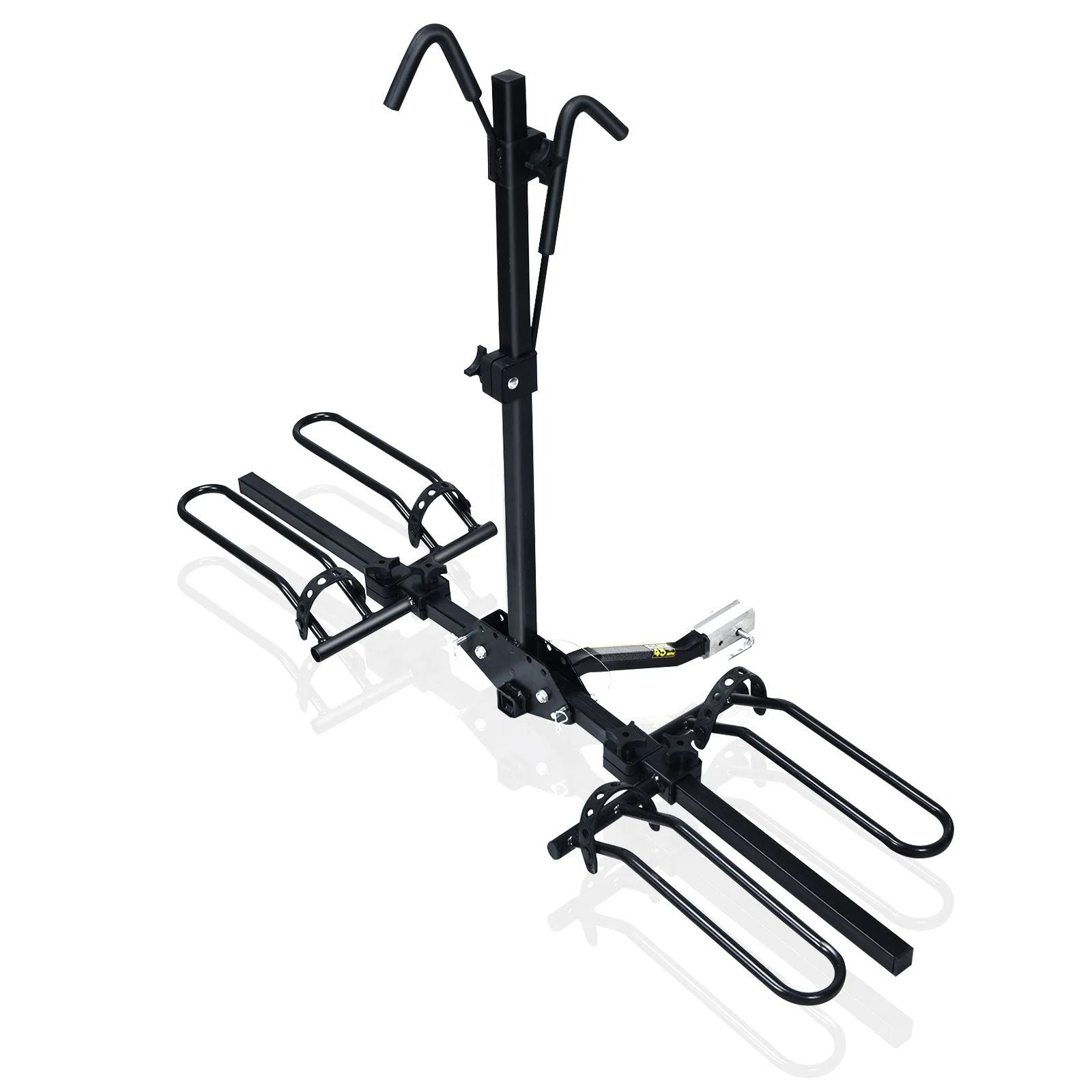 2-Bike Hitch Mount Rack with Retractable Tire Cradles