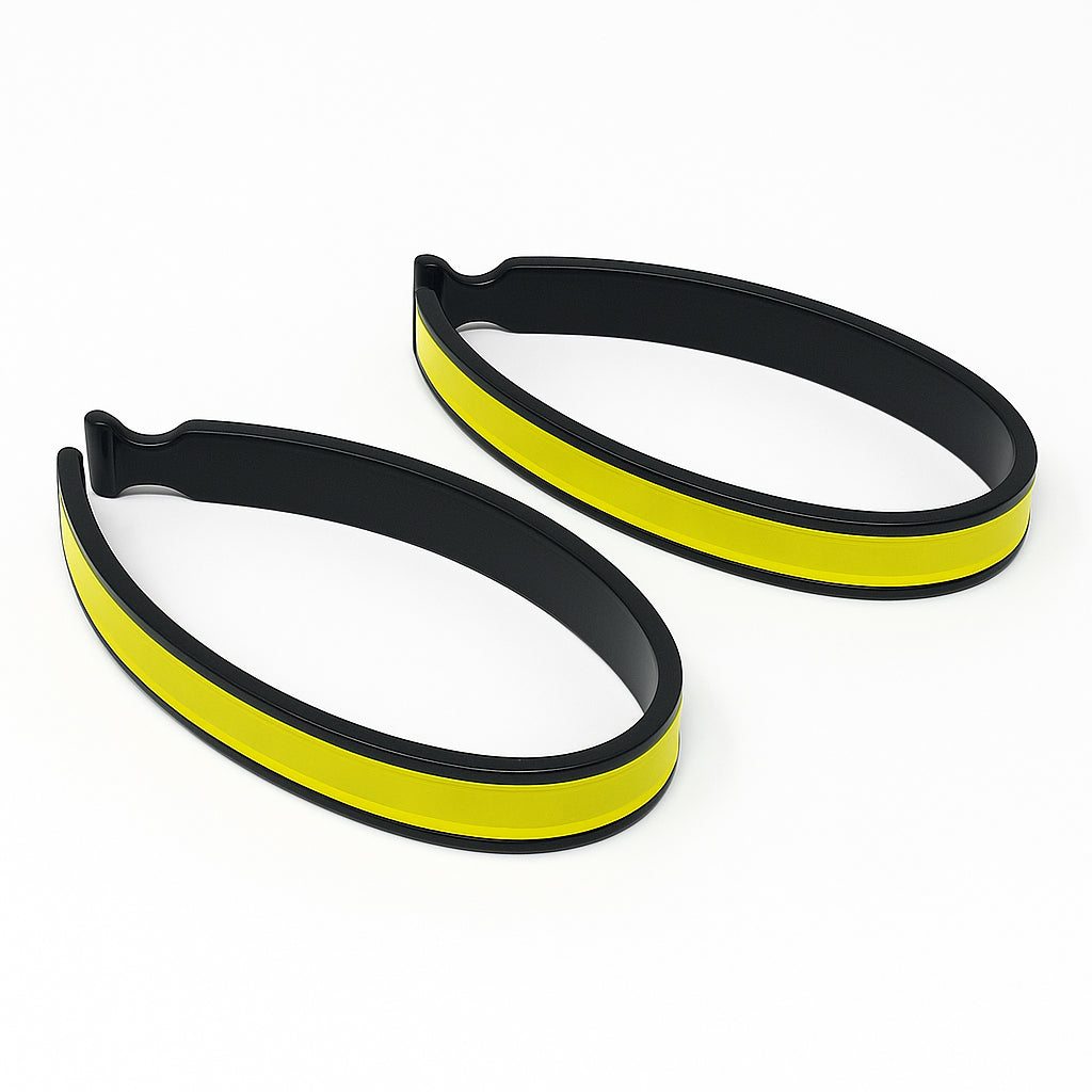 2 X Reflective Trouser Clips Safety Strips Cycling Hi-Viz Bike High Visibility
