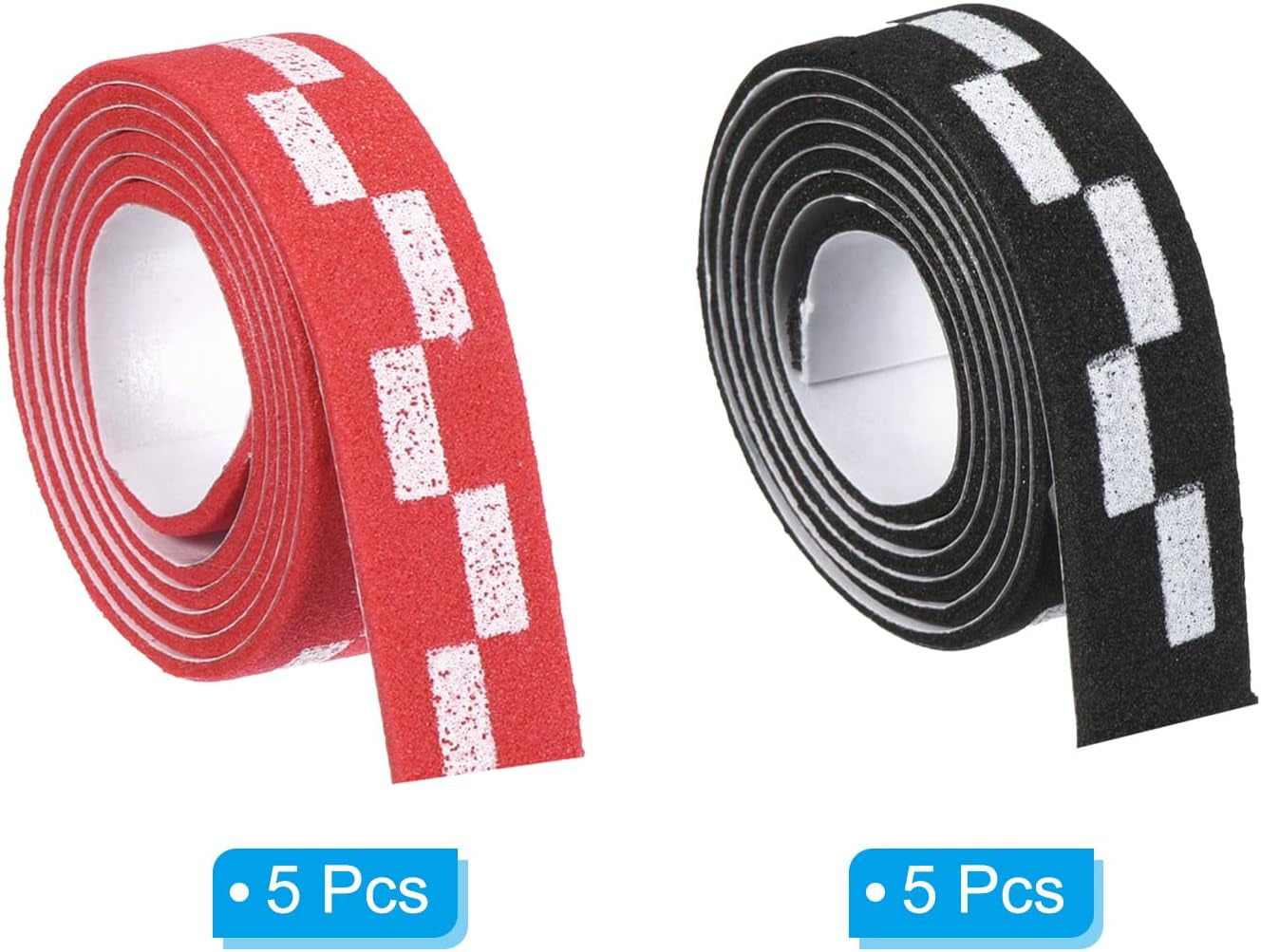 18" Table Tennis Side Tape, 10 Pack Ping Pong Edge Tape Protect the Edges of Rubber and Blade for Paddles Racket, Red Black