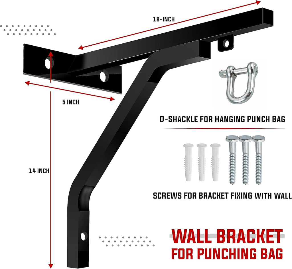 Elevate Your Training with the 4ft Heavy Duty Boxing Punch Bag Set - Complete with Wall Bracket, Boxing Mitts, and More for Ultimate Indoor & Outdoor Workouts!