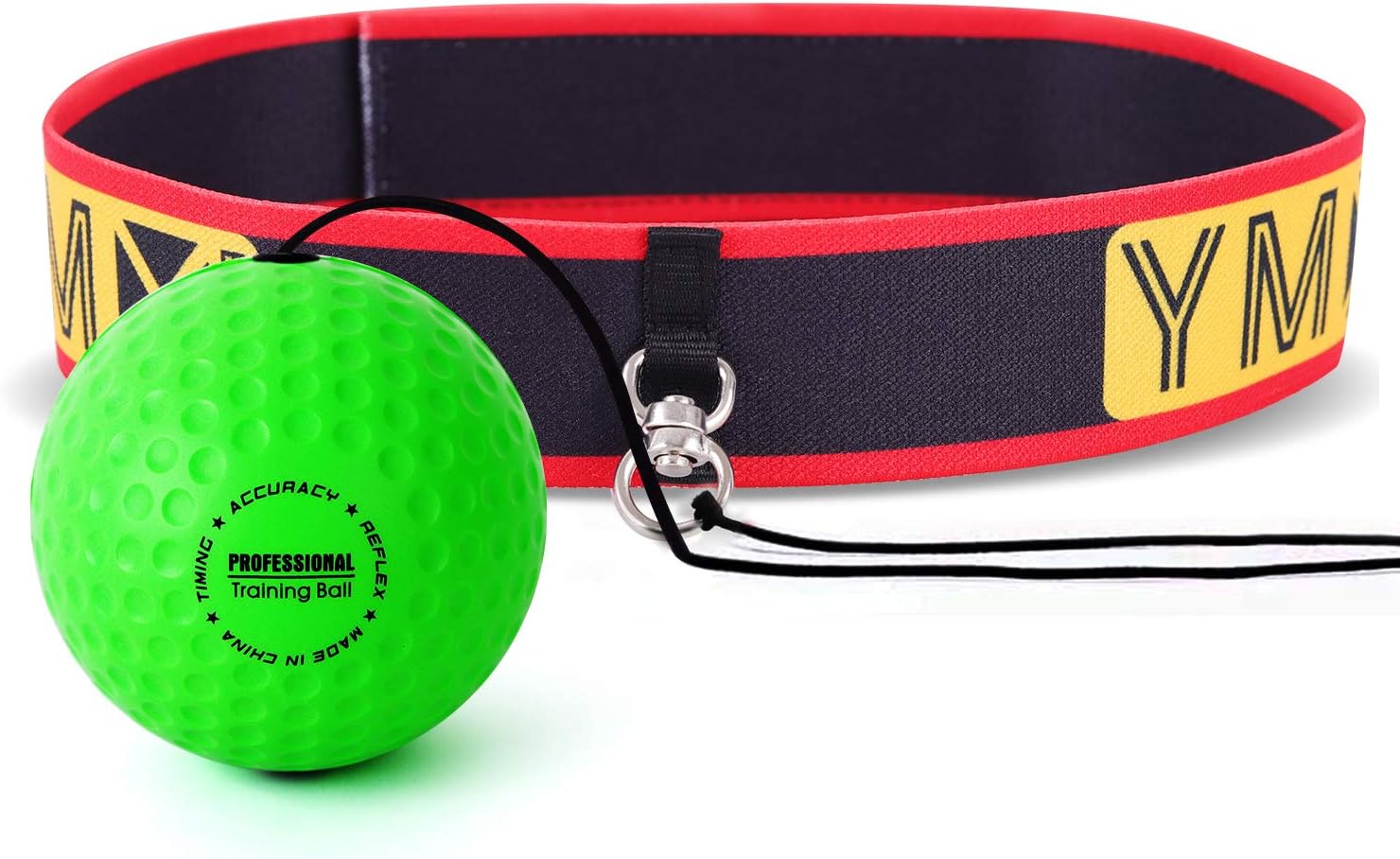 Ultimate Reaction Training Ball Set - 4 Versatile Balls with 2 Adjustable Headbands for Enhanced Reflex, Timing, and Coordination Skills in Boxing and MMA