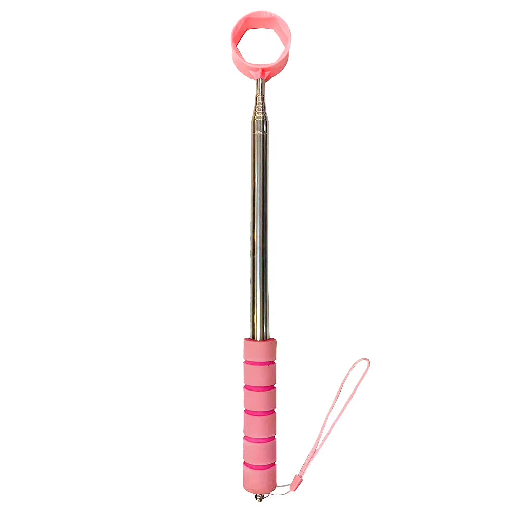 8.86 FT Stainless Ball Retriever Tool Telescopic Golf Ball Retriever Non-Slip Handle Claw Sucker Tool Golf Accessories for Gift