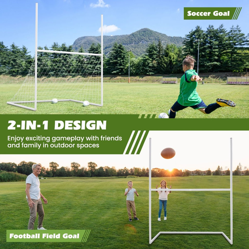 2 in 1 Football Training Equipment with 4 Ground Stakes and 18 Bungee Ropes