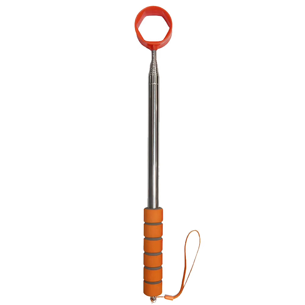 8.86 FT Stainless Ball Retriever Tool Telescopic Golf Ball Retriever Non-Slip Handle Claw Sucker Tool Golf Accessories for Gift