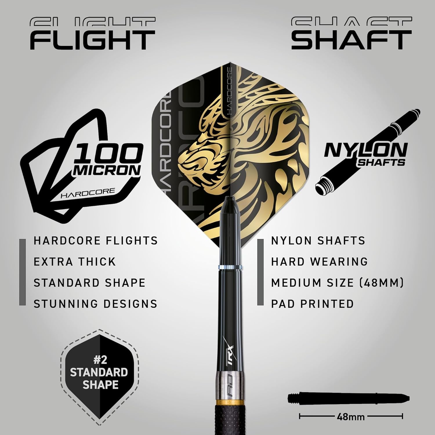 - Golden Eyes - 22G, 24G, 26G, 28G, 30G, 32G Professional 85% Tungsten Darts Set with Flights and Stems
