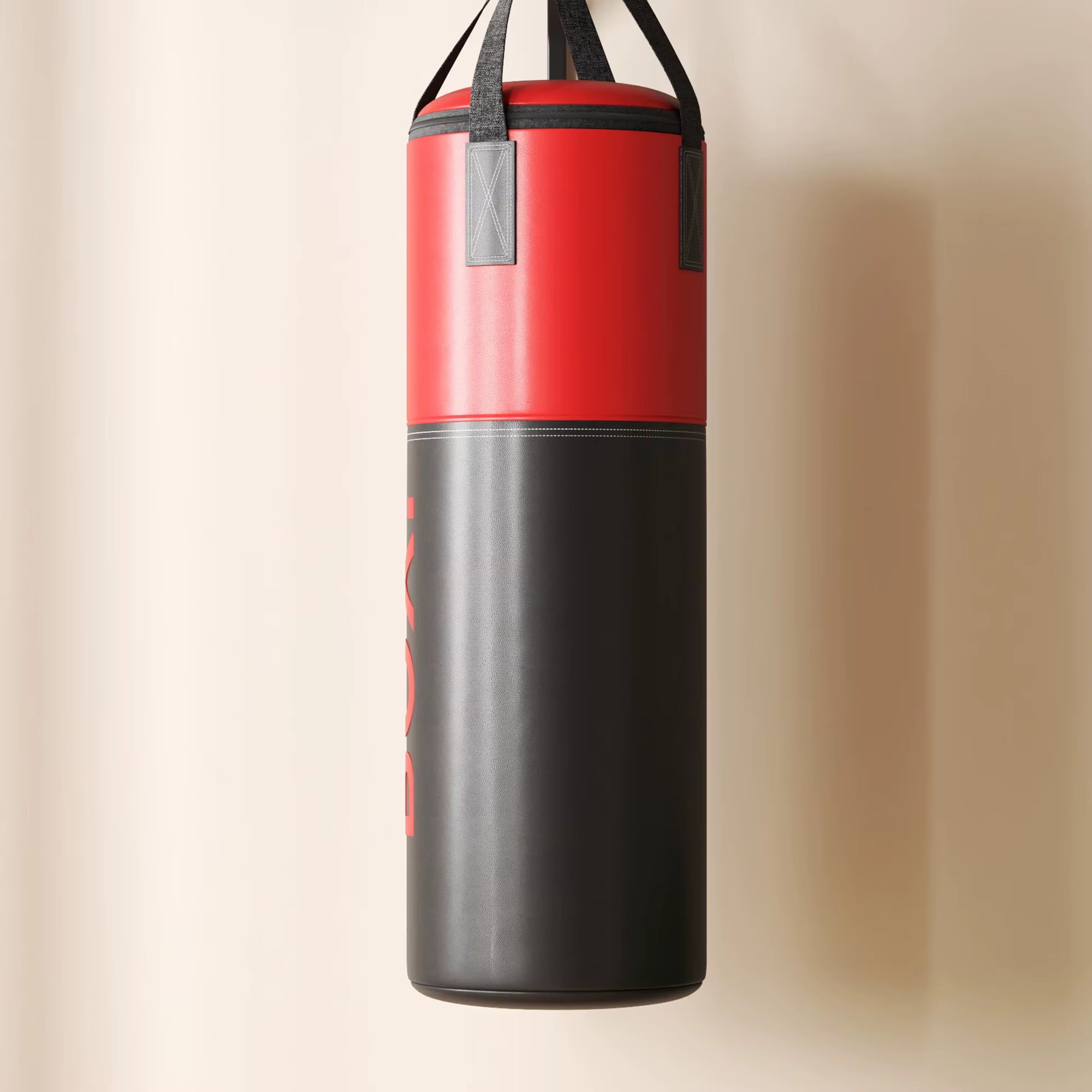 3Ft Unfilled Punching Bag Set with Boxing Bag Bracket, Heavy Bag with Boxing Gloves, Hand Wraps, 360° Swivel Hook